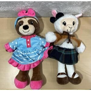 Playtime by Eimmie Hand Puppet Lot Sloth & Llama Plushible Puppets Bundle